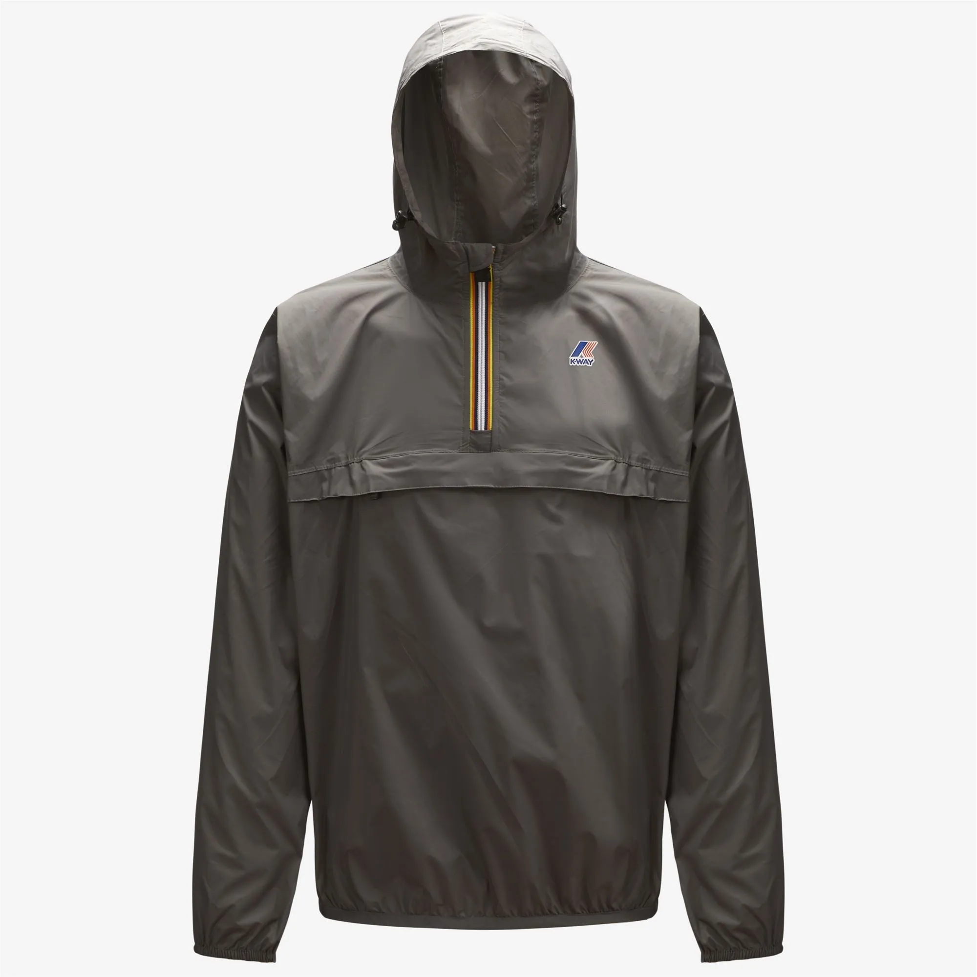 Leon - Packable Quarter Zip Rain Jacket in Grey Smoke