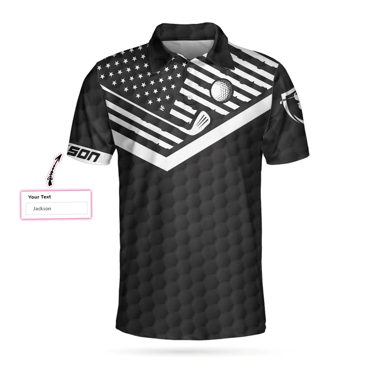 Life Is Full Of Important Choices Custom Polo Shirt, Personalized Black American Flag Golf Shirt For Men Coolspod