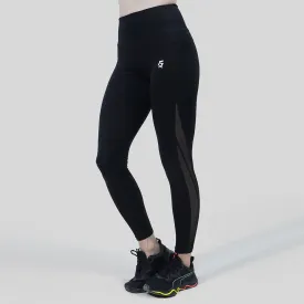 Linear Mesh Leggings (Black)