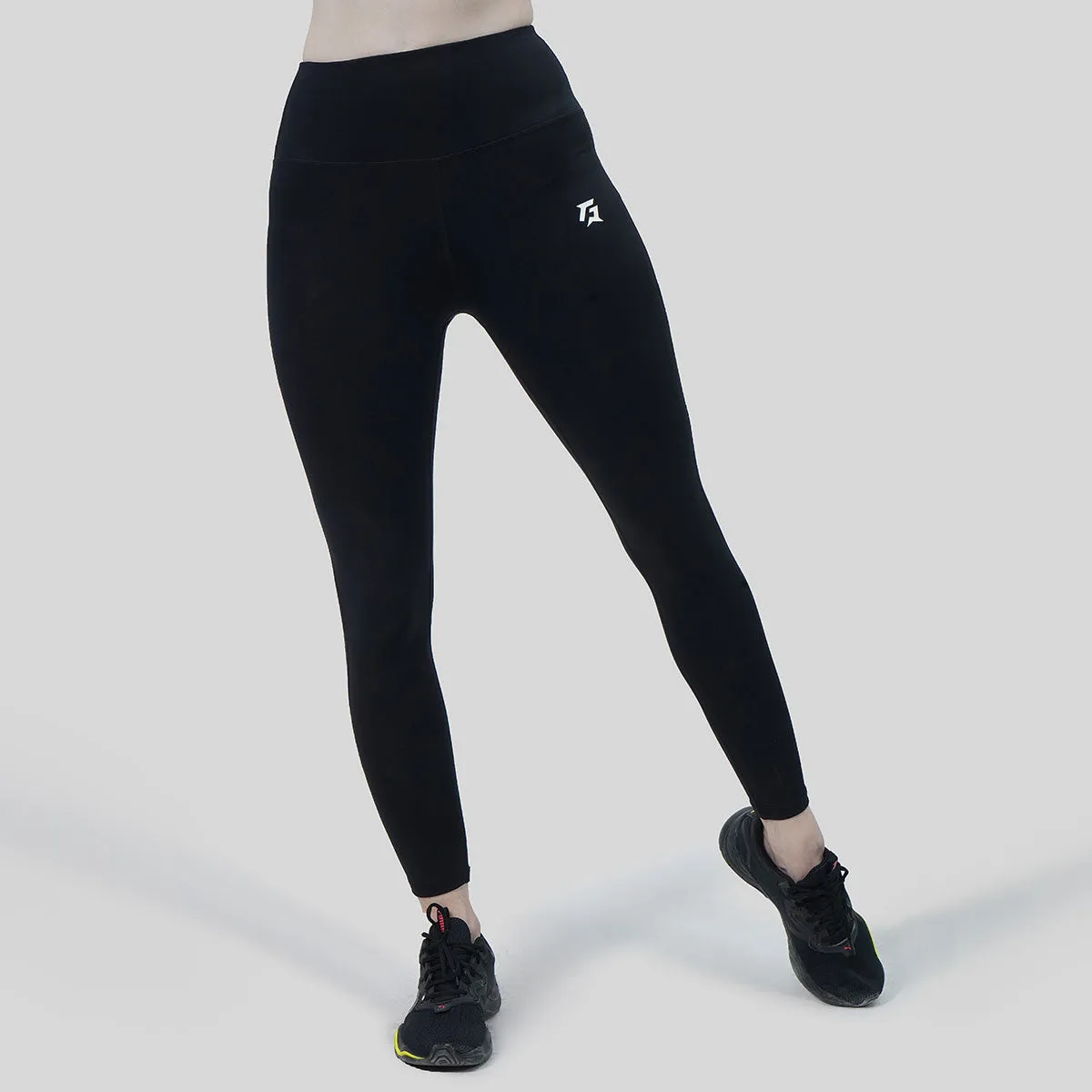 Linear Mesh Leggings (Black)