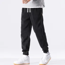 Loose Fit Elasticity Elastic Waist Tapered Pants