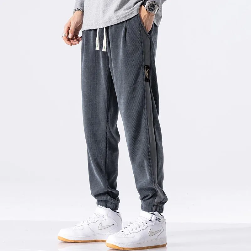 Loose Fit Elasticity Elastic Waist Tapered Pants