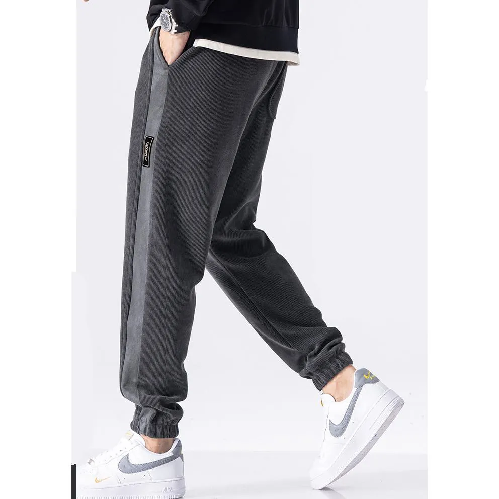 Loose Fit Elasticity Elastic Waist Tapered Pants