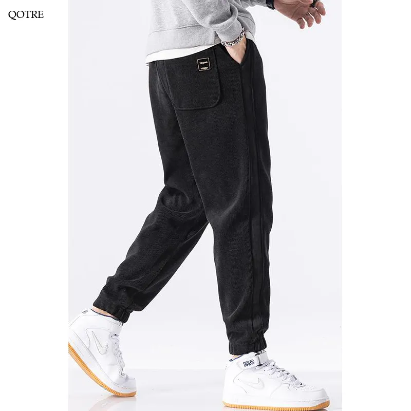 Loose Fit Elasticity Elastic Waist Tapered Pants