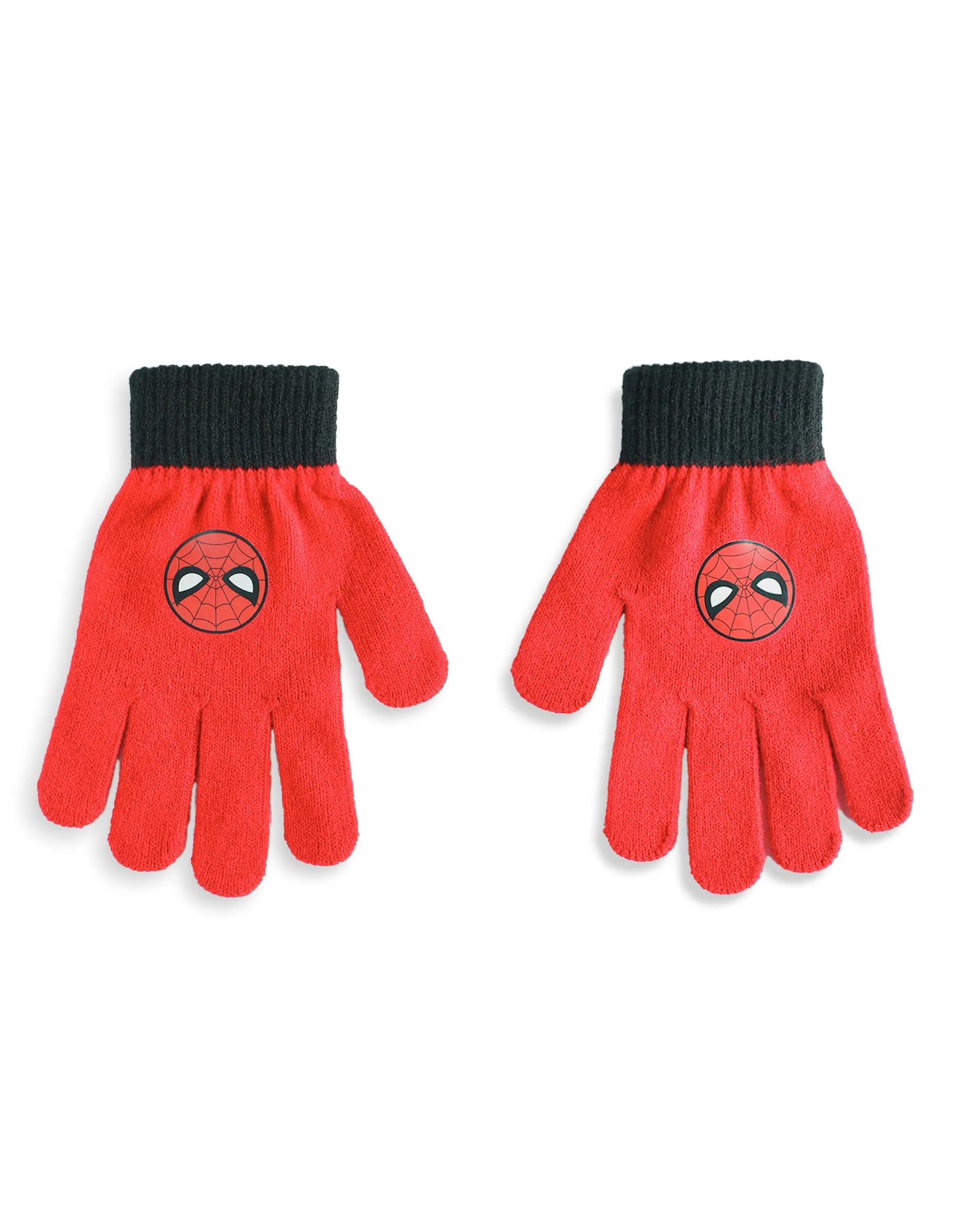 Marvel Character Boys Multicoloured Beanie and Gloves Set