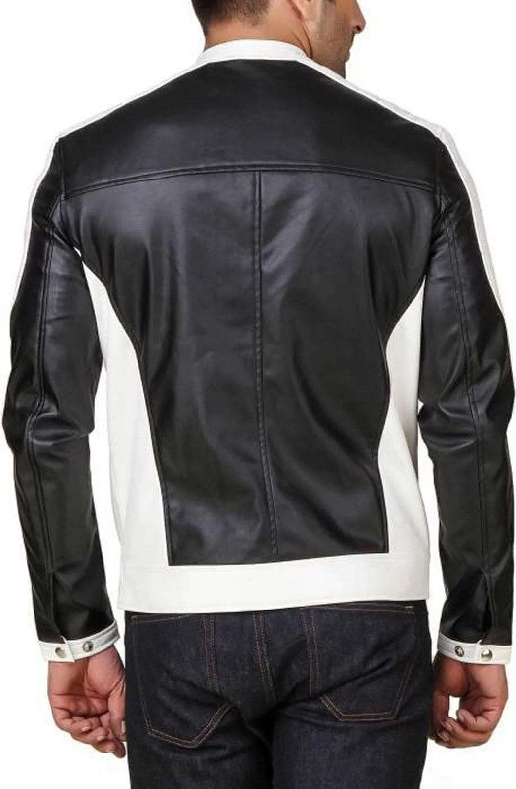 Men's Genuine Lambskin Leather Jacket Biker Motorcycle jacket