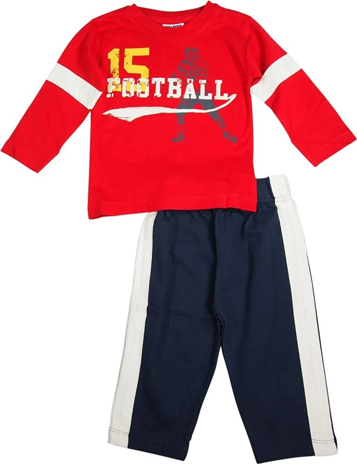 Mish - Little Boys - 5 Styles - 100% Cotton - Long Sleeve Pant Set