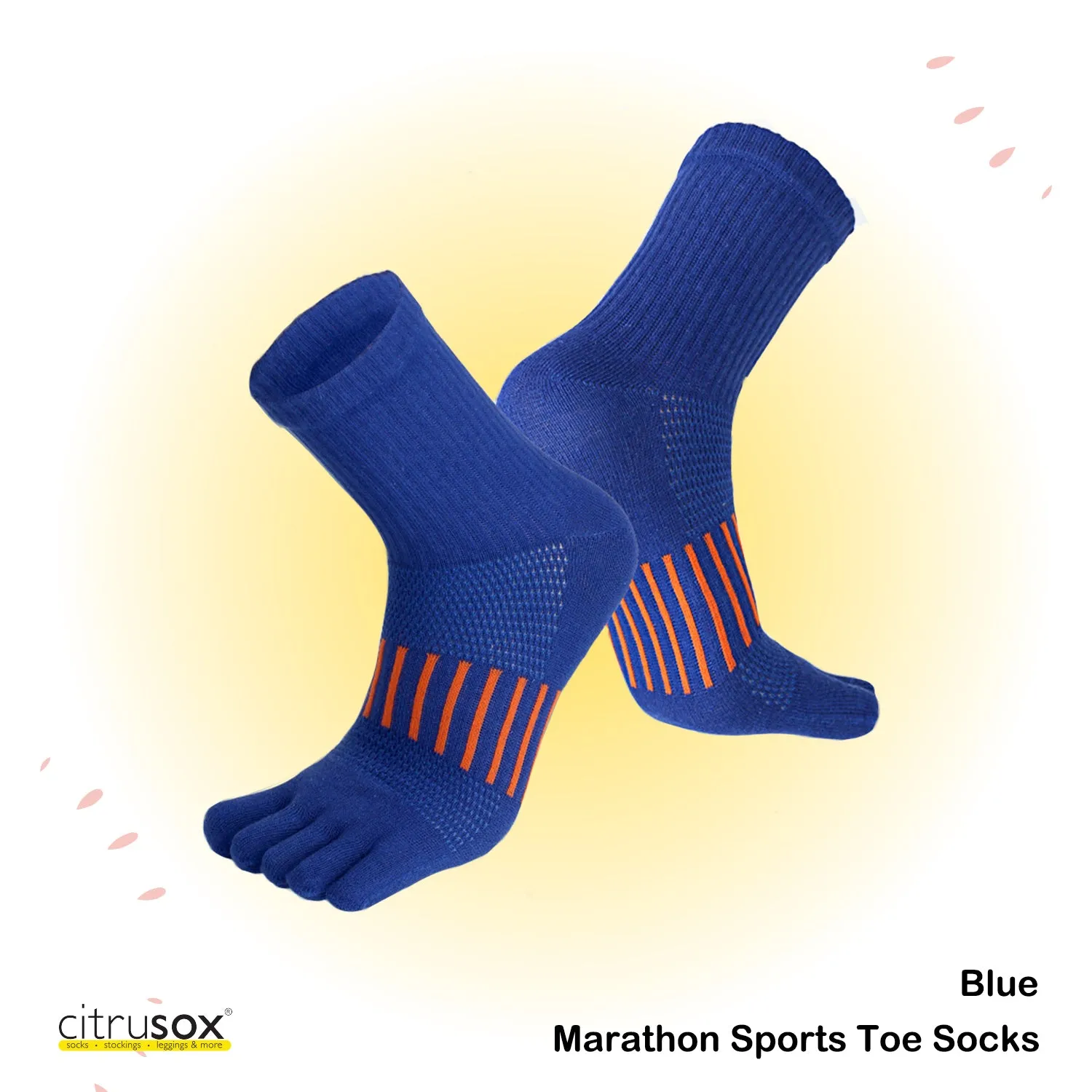 Parallel Lines Marathon Sports Toe Socks