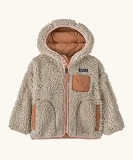 Patagonia Little Kids Retro-X Hoody - Natural / Mallow Pink