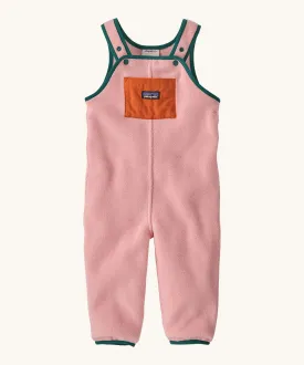 Patagonia Little Kids Synchilla® Fleece Dungaree Overalls - Mallow Pink