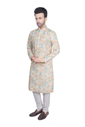 Peach men kurta