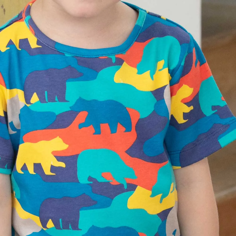 Piccalilly Camo Bear T-Shirt