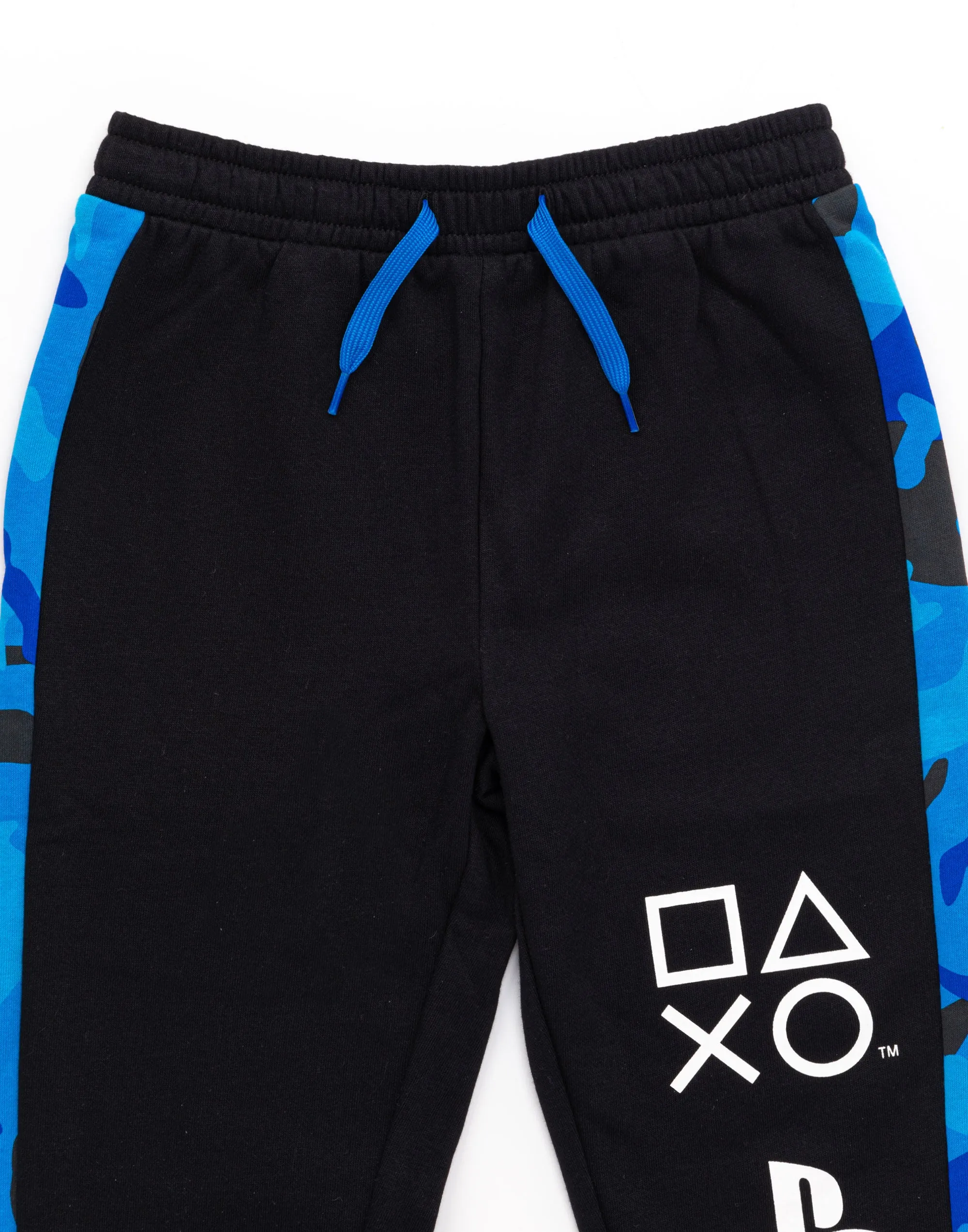 PlayStation Joggers For Boys Camo Game Console Bottoms - Black