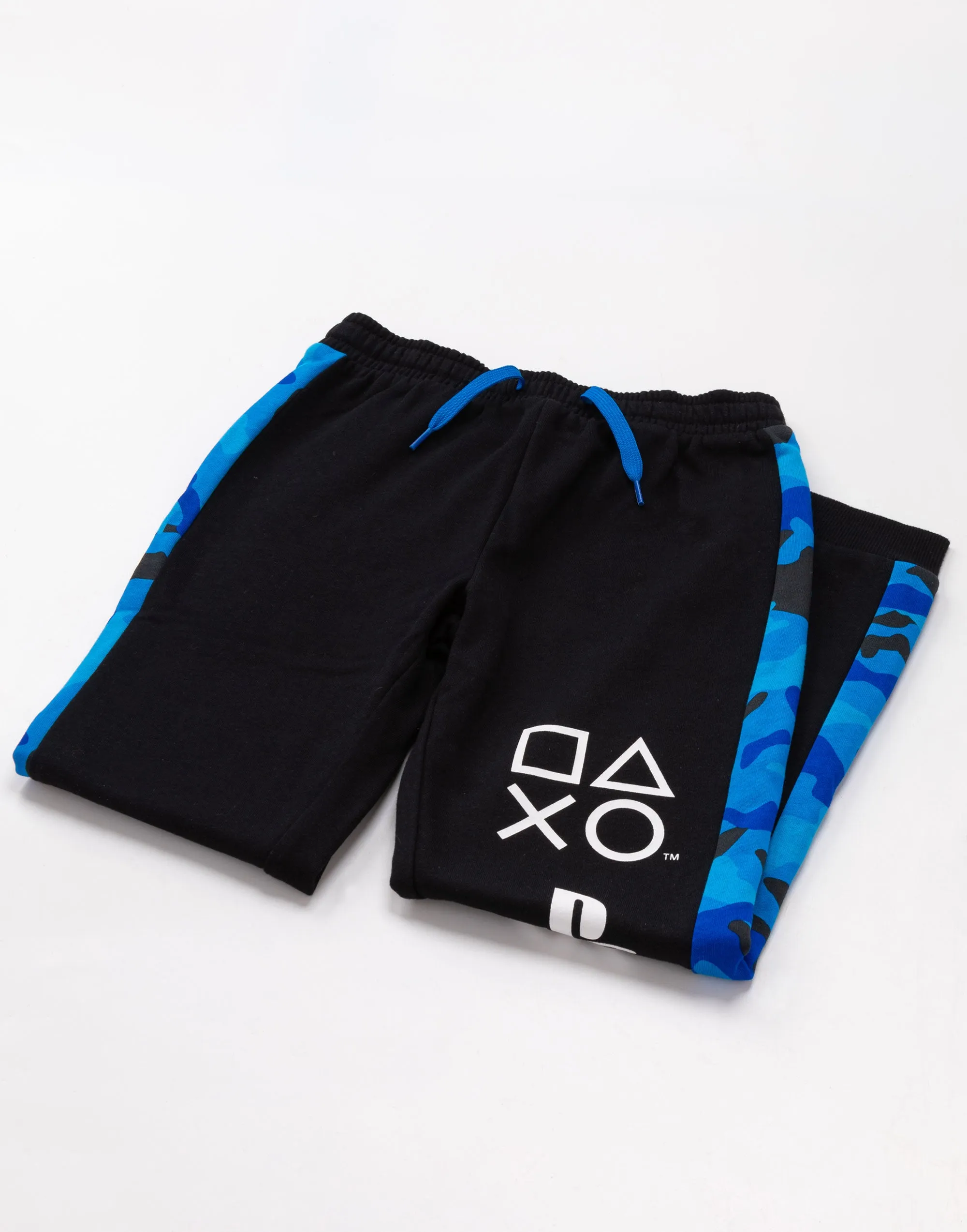 PlayStation Joggers For Boys Camo Game Console Bottoms - Black