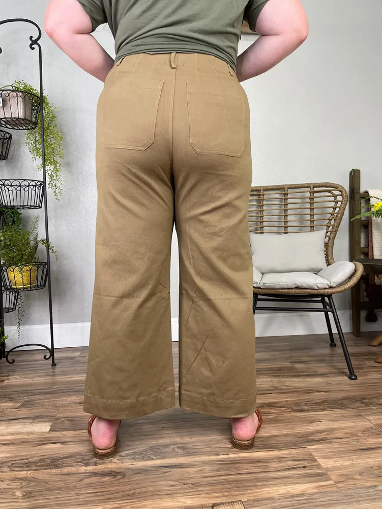 Plus Wide Leg Pant in Coco by eesome