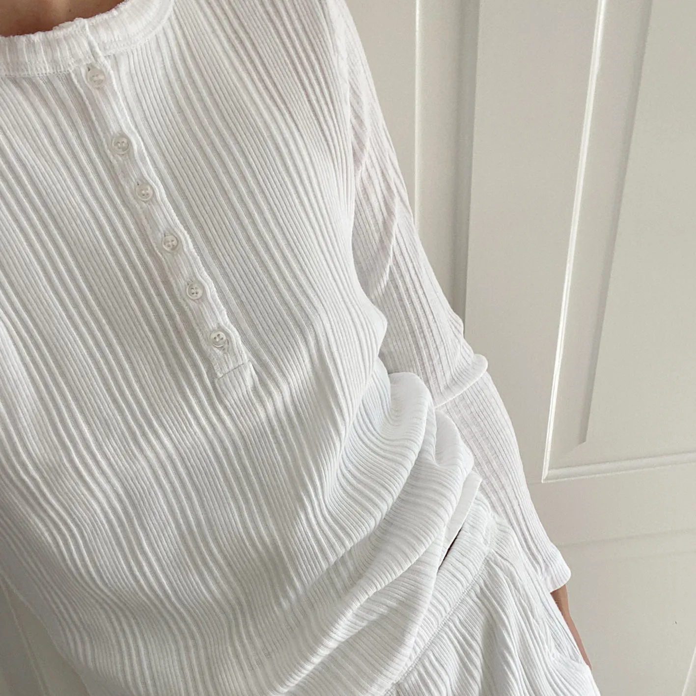 RIB SET // WOMEN // ORGANIC WHITE COTTON