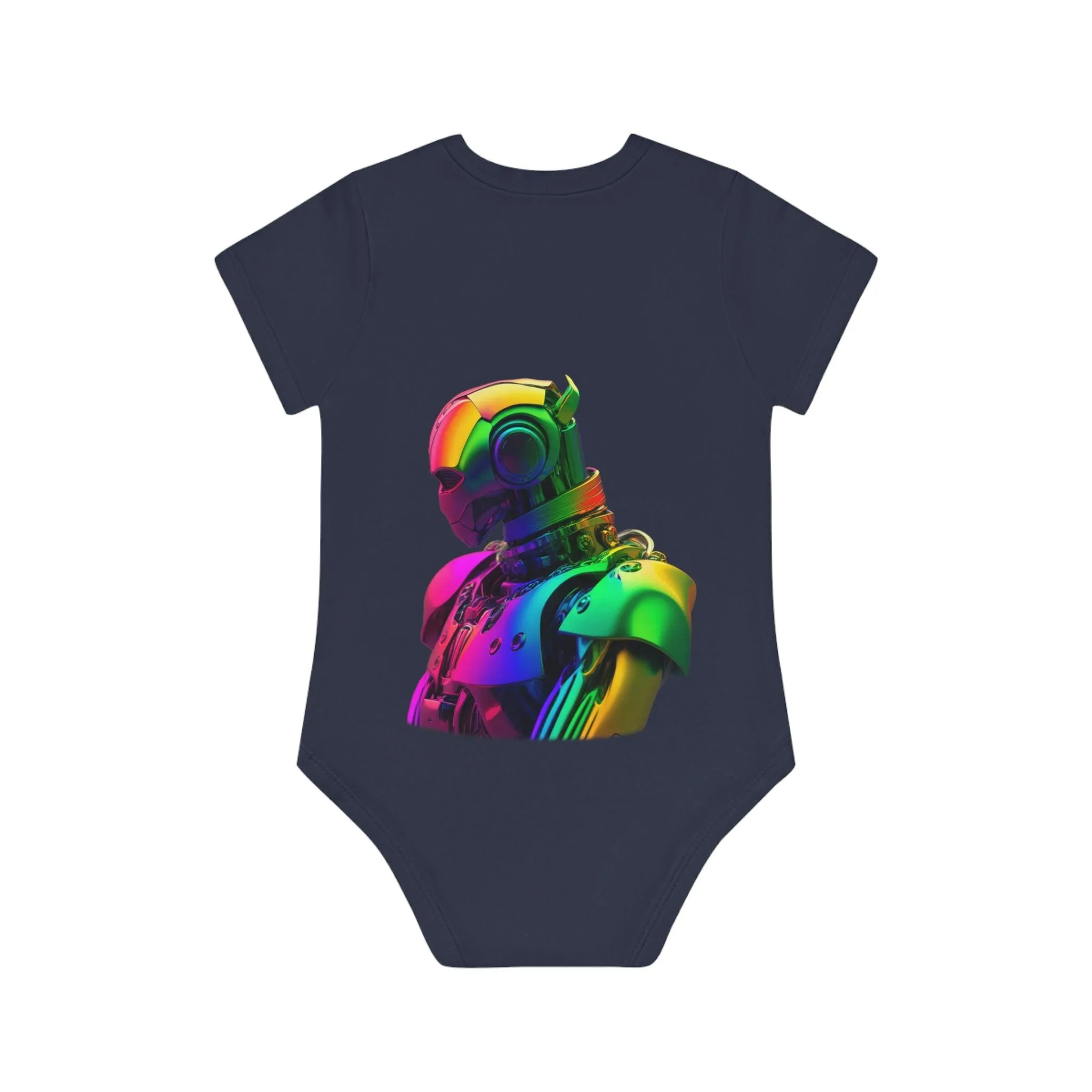 ,,ROBOT" Baby Organic Short Sleeve Bodysuit