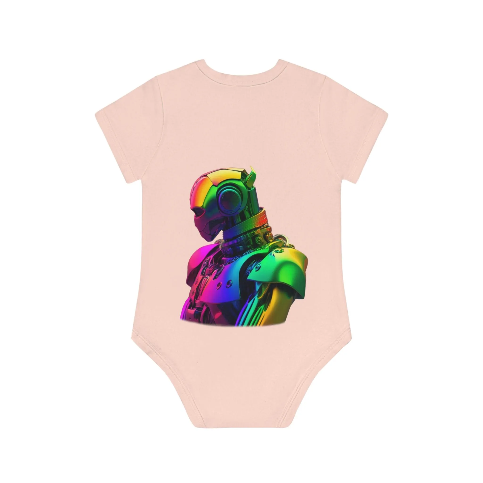 ,,ROBOT" Baby Organic Short Sleeve Bodysuit