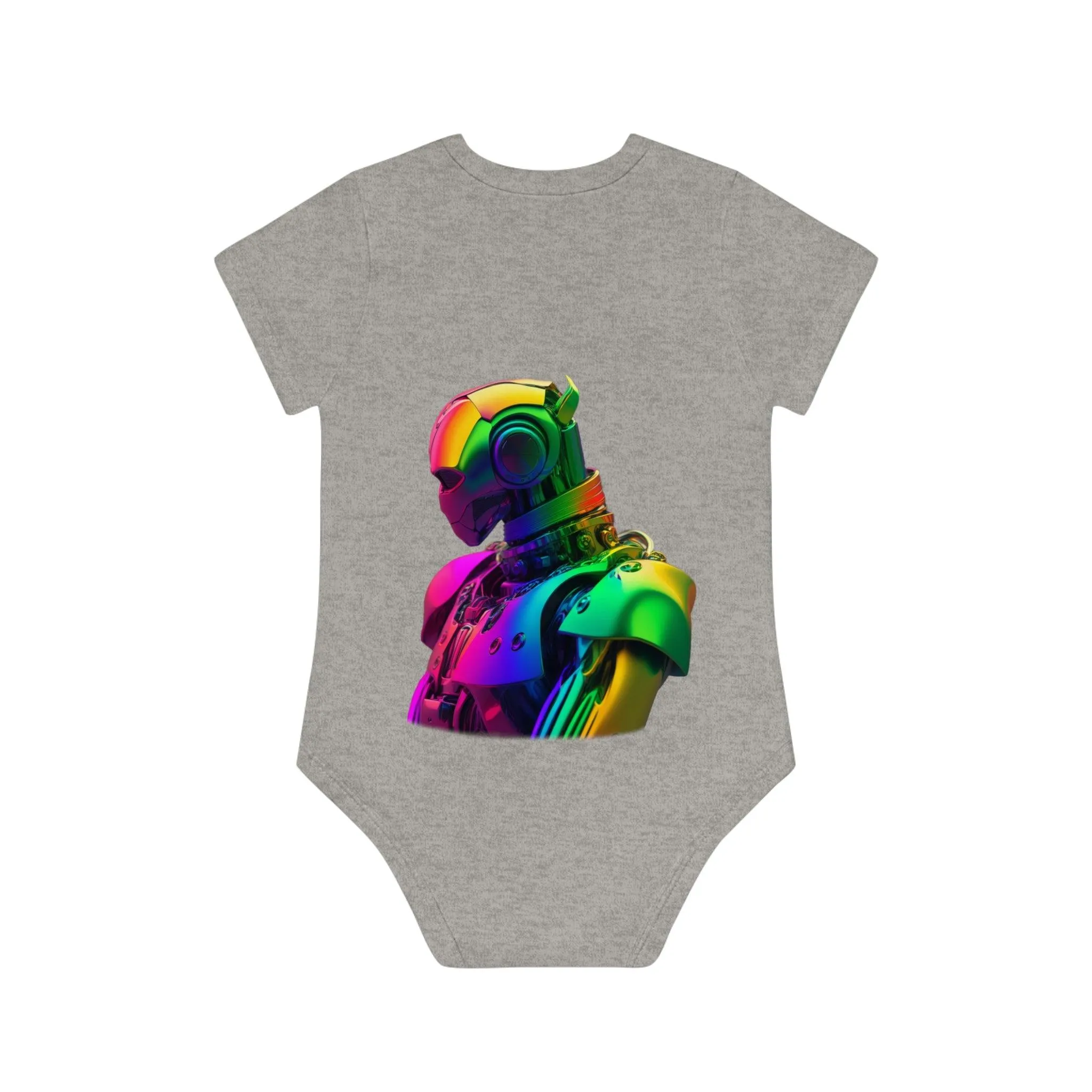 ,,ROBOT" Baby Organic Short Sleeve Bodysuit