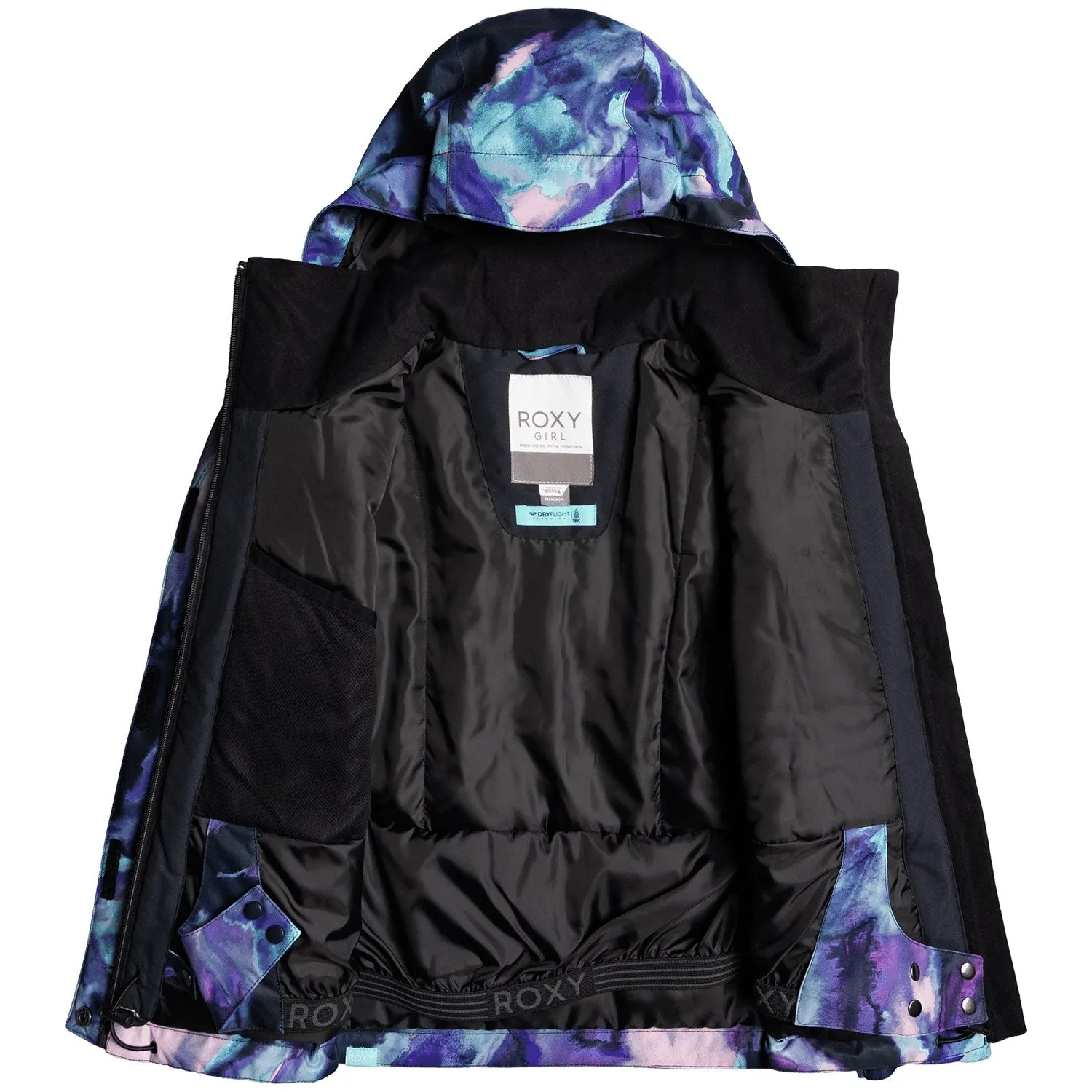 Roxy Jetty Girls Jacket Black Petole