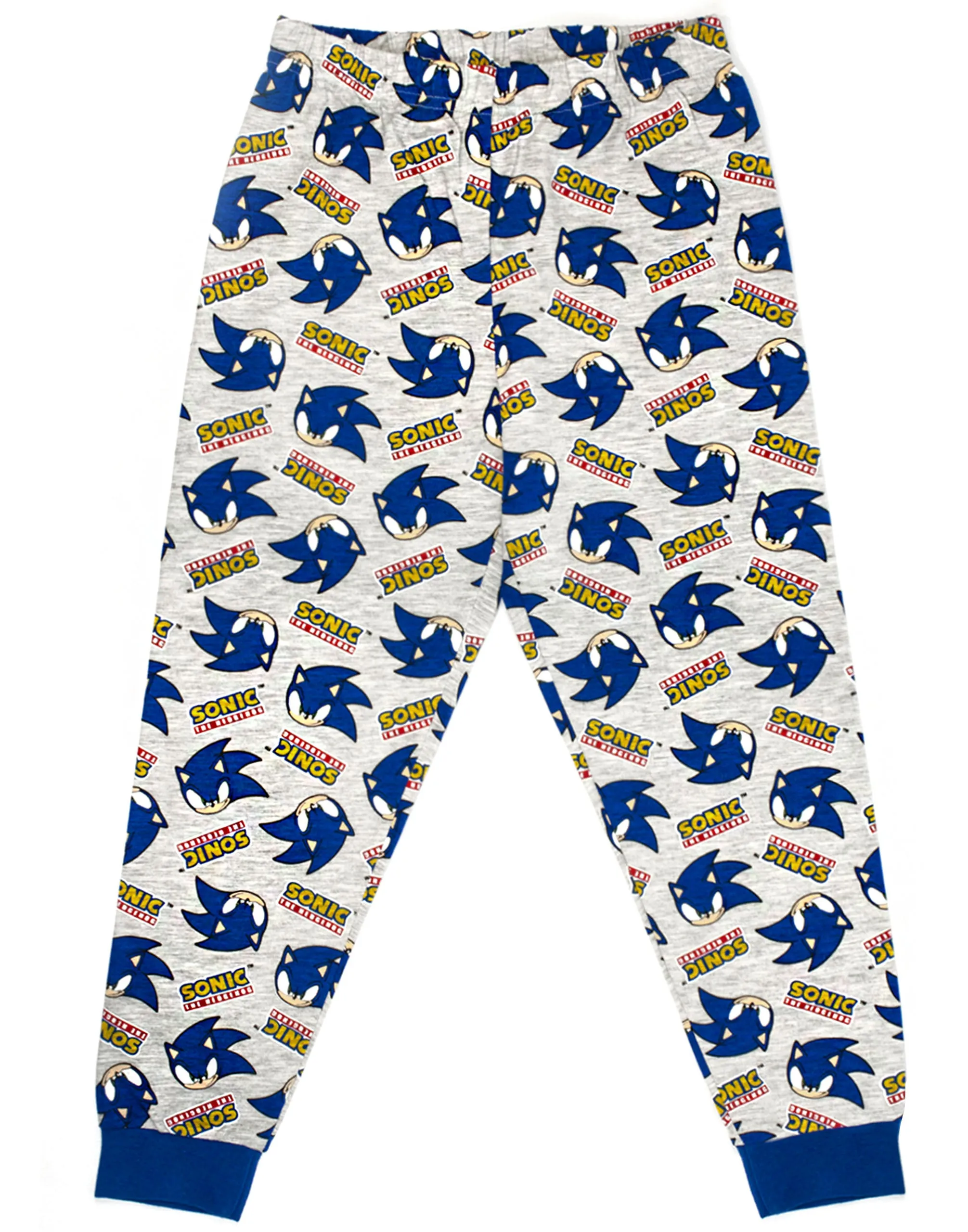 Sonic the Hedgehog 3D Applique Unisex Kids Blue Long Sleeve Long Leg Pyjama Set