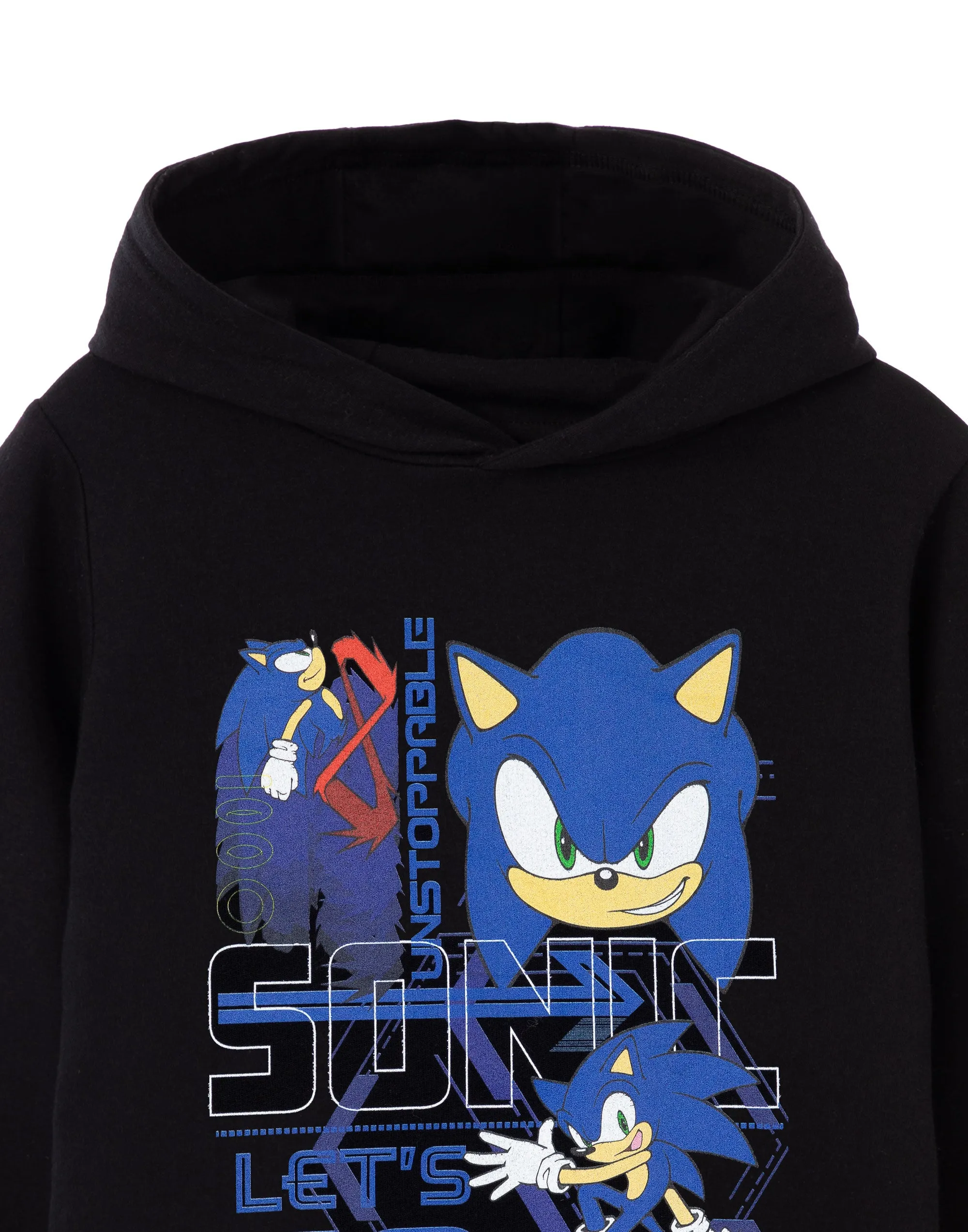 Sonic the Hedgehog Let's Go Boys Black Hoodie