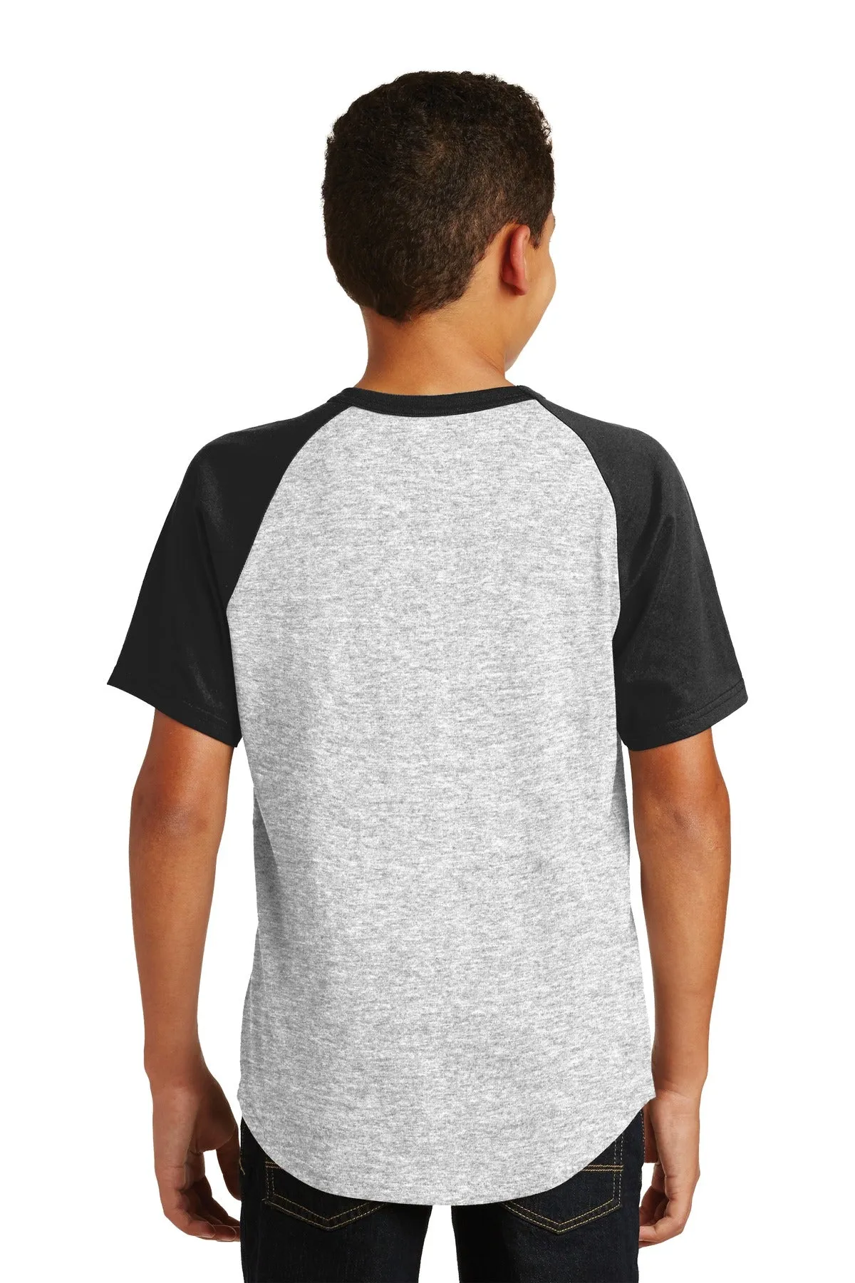 Sport-Tek® Youth Short Sleeve Colorblock Raglan Jersey. YT201