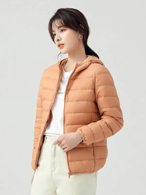 Stylish Women's Down Jackets with Hood - SF0108