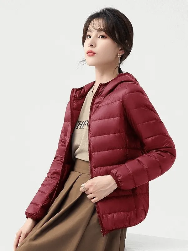 Stylish Women's Down Jackets with Hood - SF0108