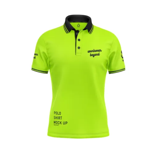 Sustainable RPET custom patterned polo shirts