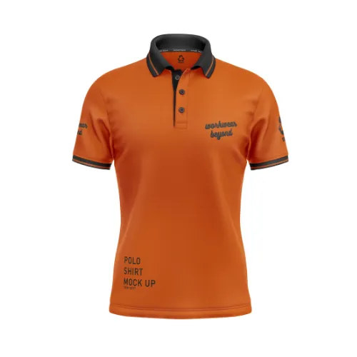 Sustainable RPET custom patterned polo shirts