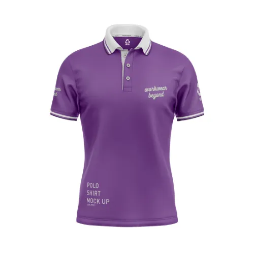 Sustainable RPET custom patterned polo shirts