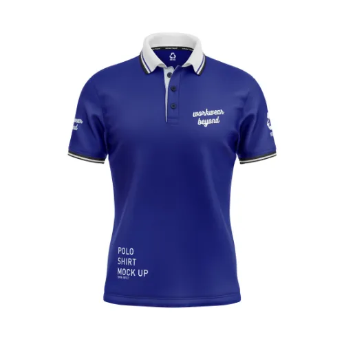 Sustainable RPET custom patterned polo shirts