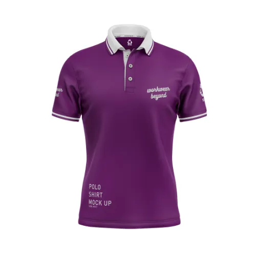 Sustainable RPET custom patterned polo shirts