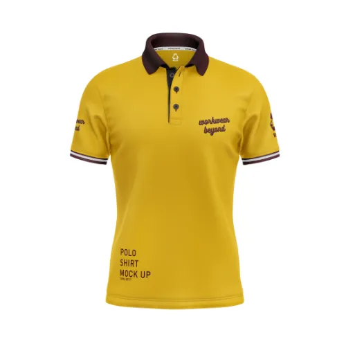 Sustainable RPET custom patterned polo shirts