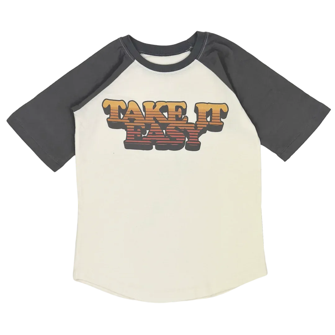 Take It Easy Short Sleve Raglan Tee