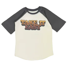 Take It Easy Short Sleve Raglan Tee