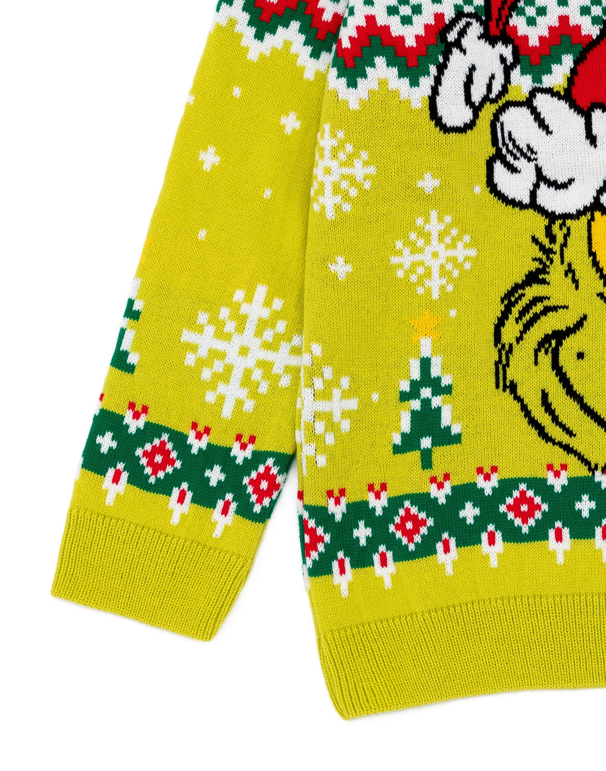 The Grinch Kids Green Knitted Christmas Jumper