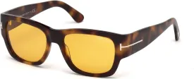 Tom Ford Sunglasses - FT0493 Stephen 52E - Dark Havana/Brown (54/17/140)