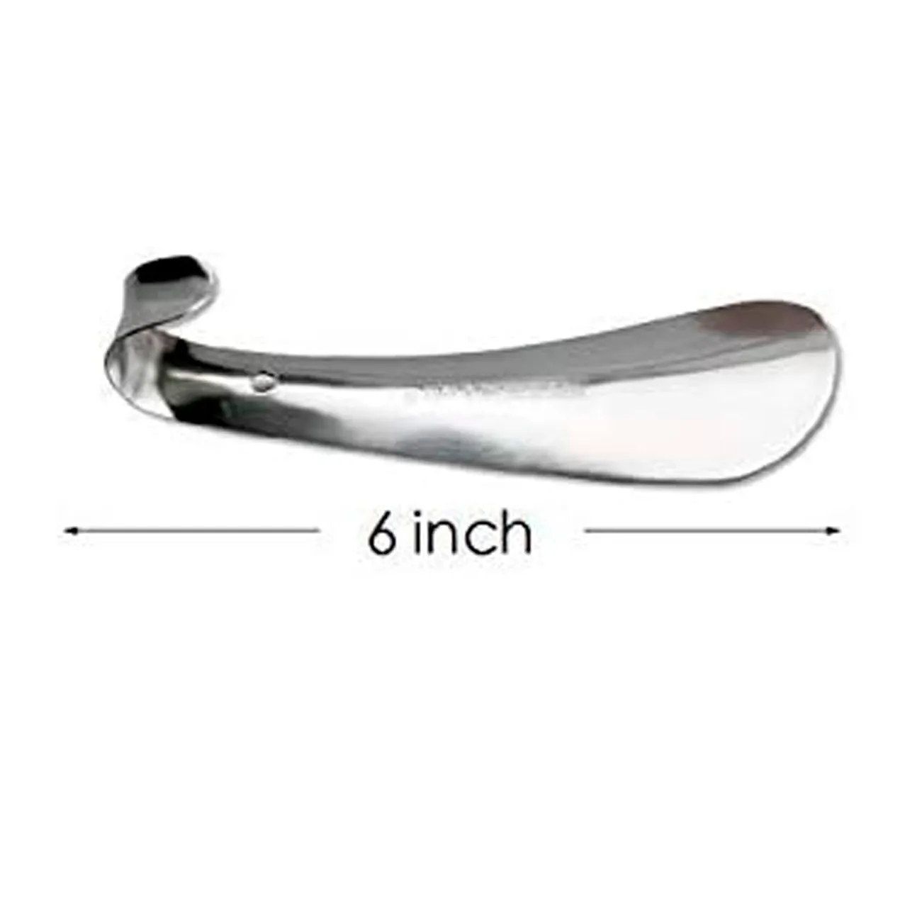 Travel Shoe Horn for Men, Women - Portable 6 Inch Long Shoe Horn, Easy to Take for Travel Use, Stainless Steel Shoe Helper Stick