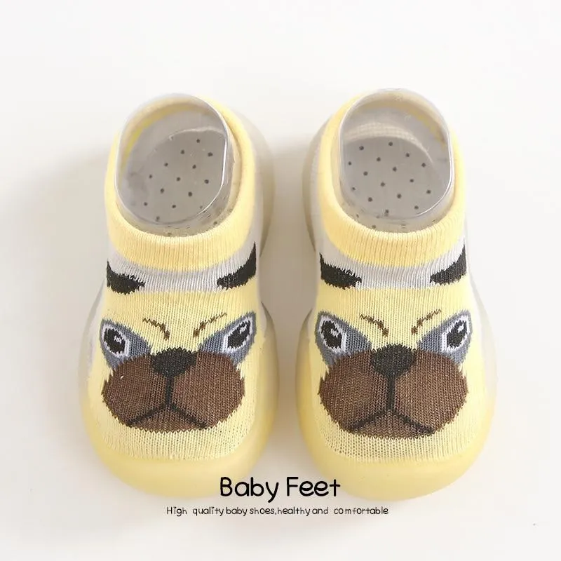 Unisex Baby Animal Cartoon Soft Rubber Soles Outdoor Anti-Slip Shoes