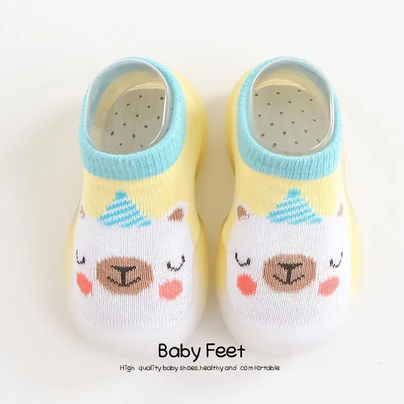 Unisex Baby Animal Cartoon Soft Rubber Soles Outdoor Anti-Slip Shoes