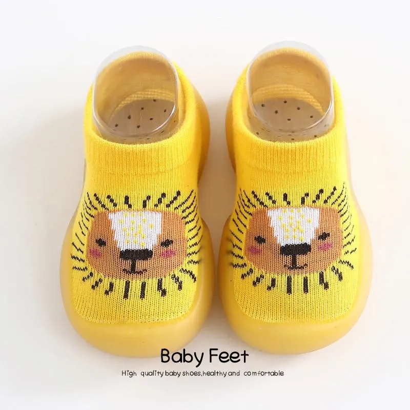 Unisex Baby Animal Cartoon Soft Rubber Soles Outdoor Anti-Slip Shoes