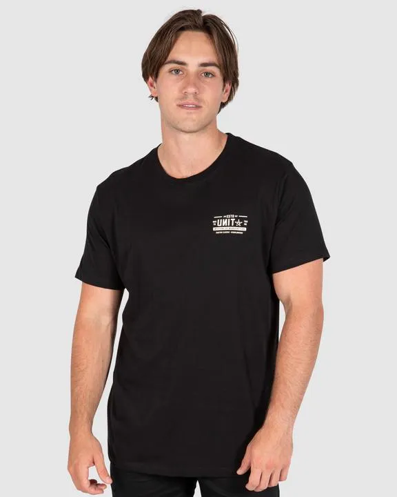 Unit 2021 Mens Flake Tee Black