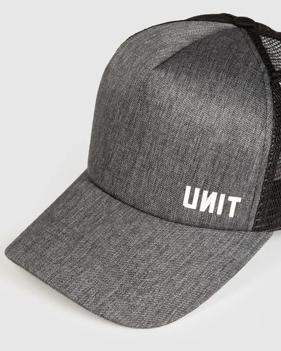 Unit Mens Headwear Trucker Clave Charcoal