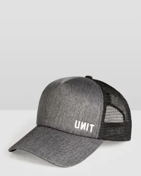 Unit Mens Headwear Trucker Clave Charcoal