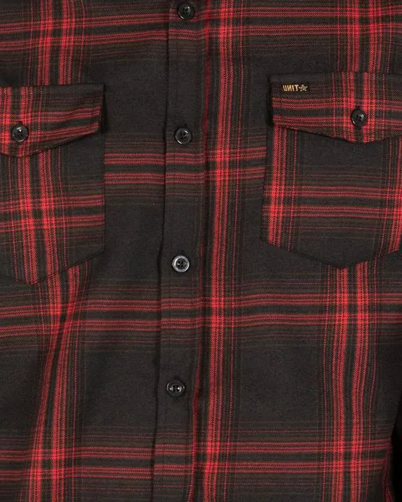 Unit Mens Newtown Flannel Red