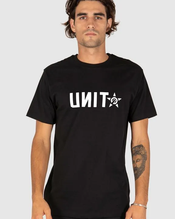 Unit Mens Tee Inc Black White