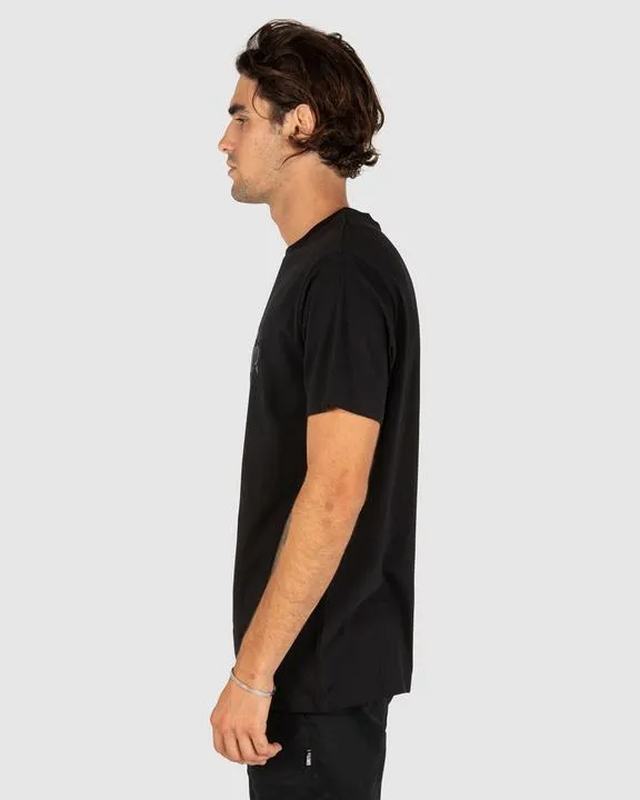 Unit Mens Tee Inc Black White