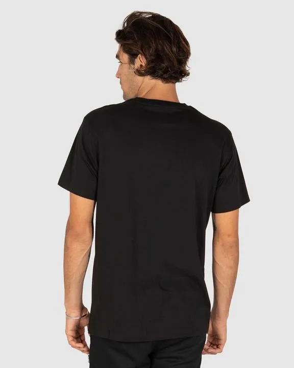 Unit Mens Tee Inc Black White